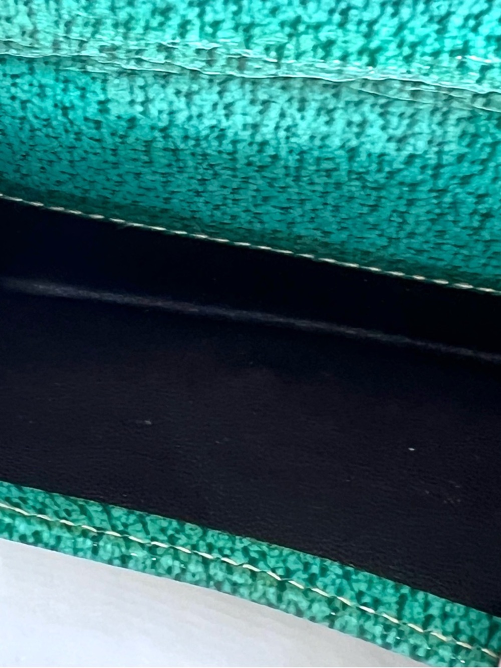 Gucci GG Canvas Wallet Green Leather Trim Compact Italy COA - Picture 16 of 16